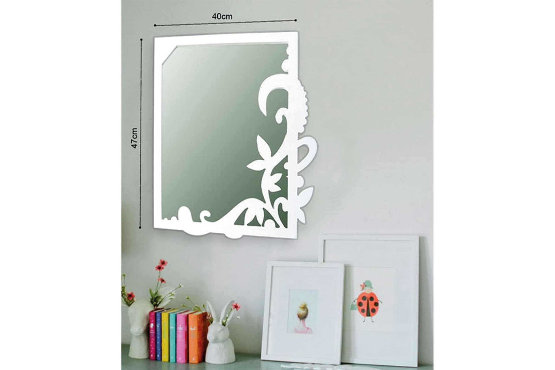 Laser Cut Decorative Mirror Frame Instant Download Vector Etsy