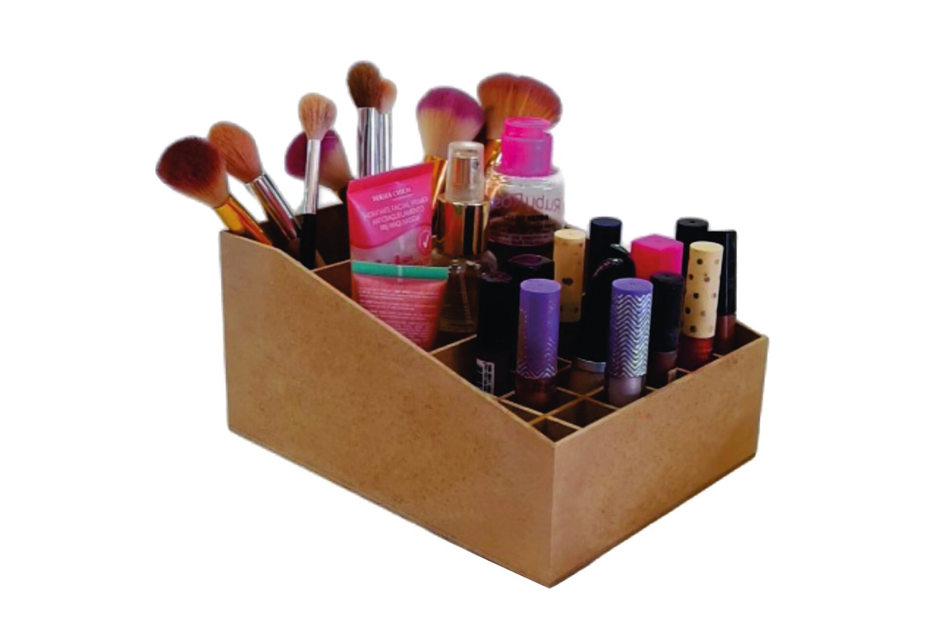 Laser Cut Organizer Desktop Cosmetics Storage Box -