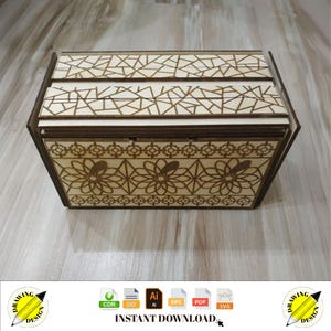 Laser Cut Secret Box 3mm Instant Download Vector Files Cdr Dxf Svg Ai Eps Pdf