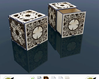 Laser Cut Hellraiser Puzzle Box 4mm Instant Download Vector Files Cdr Dxf Svg Ai Eps Pdf