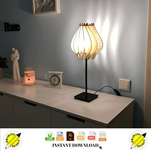 Laser Cut Lamp Instant Download Vector Files Cdr Dxf Svg Ai Eps Pdf