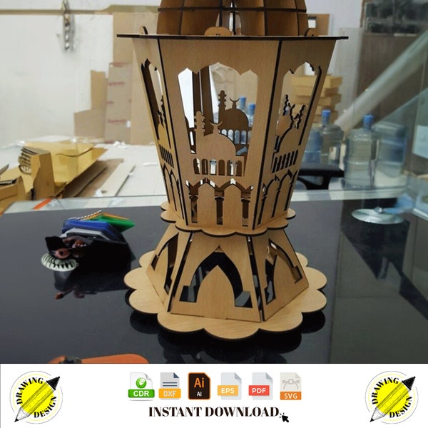 Laser Cut Wooden Islamic Ramadan Fanoos Ramadan Lantern Instant Download Vector Files Cdr Dxf Svg Ai Eps Pdf