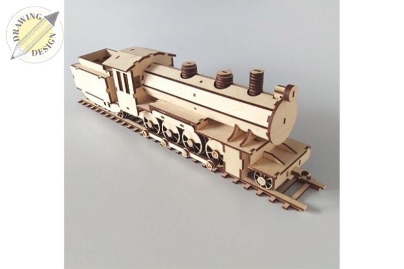 Laser Cut Toy Train Engine Passenger Car Goods Etsy