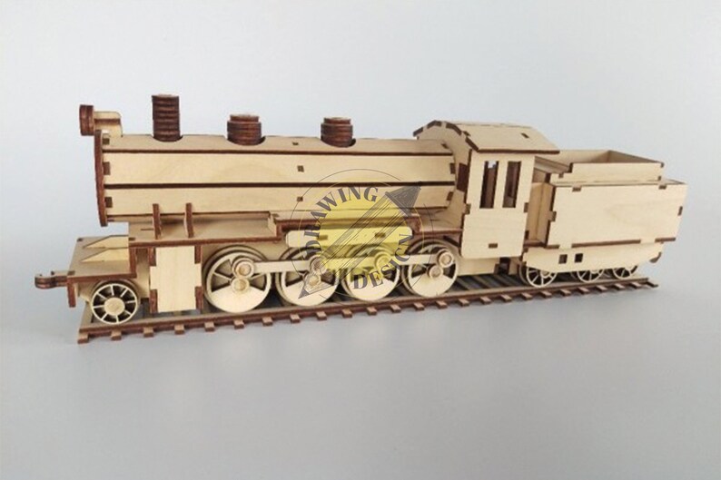 Laser Cut Toy Train Engine Passenger Car Goods Etsy