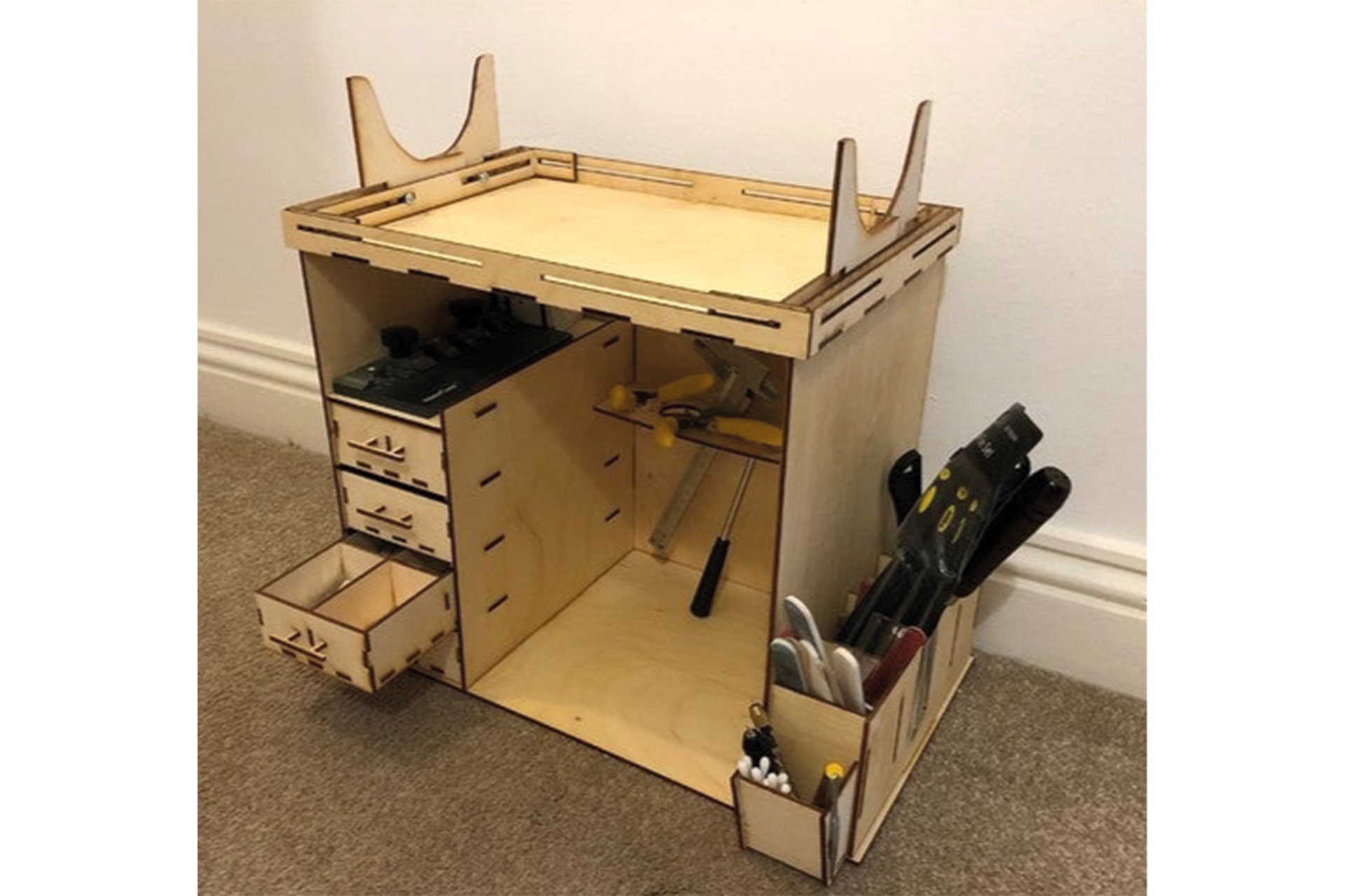 Laser Cut Tool Storage Rack Tools Organizer Instant Download Etsy