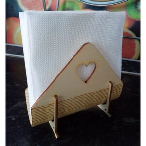 Laser Cut Heart Napkin Holder Instant Download Vector Files Cdr Dxf Svg Ai Eps Pdf