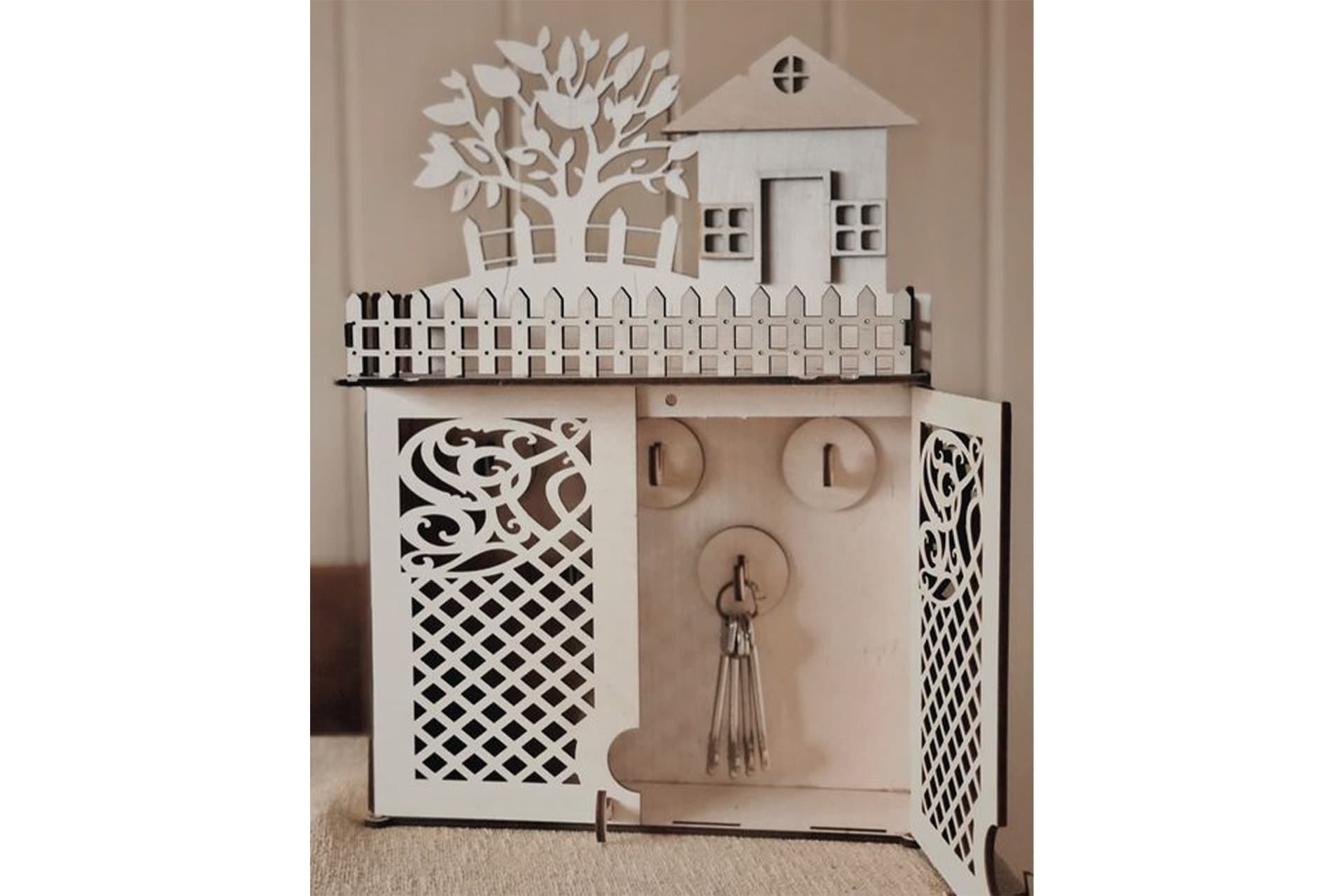 Miniature Key Box Laser Cut Wooden Key Box Cabinet Keys Storage Instant Download - Etsy
