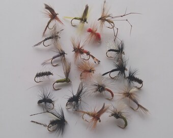 Mouche à Saumon Vintage Hardy - Taille 1 1/2 'Docteur Noir' - Yeux Intestinaux