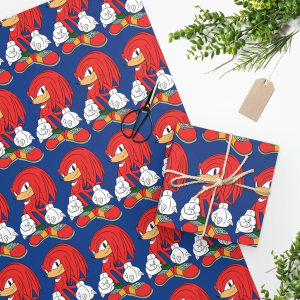 Sonic the Hedgehog Wrapping Paper Etsy