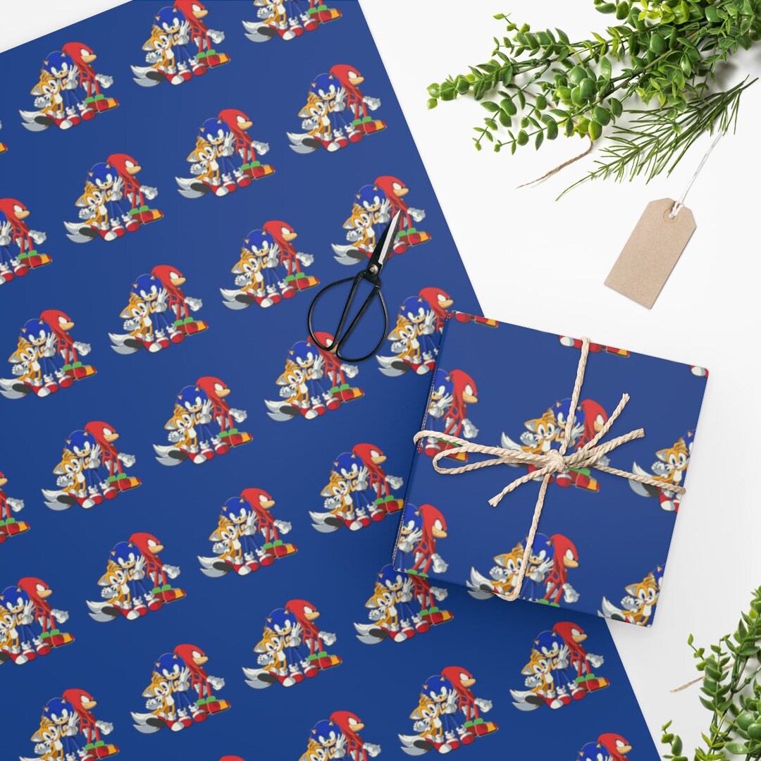 Wrapping Paper Sonic Etsy