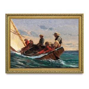 The Flirt (1874) by Winslow Homer. Original from The National Gallery of Art. Digitally enhanced and upscaled for digital print