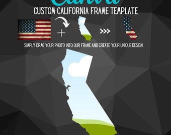 Custom California Canva Frame Template