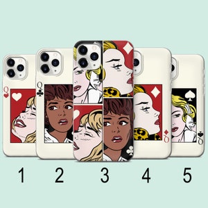 queen of hearts / King and Queen romanting matching cards case – CASETiFY