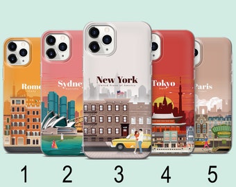 Iconic Cities Phone Case, Modern City Aesthetics, Compatible Cases for iPhone, Samsung, Xiaomi And More, L282