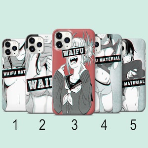 Waifu Anime Girl Phone Case, Cute Girl Case, Kawaii Anime Girl, Compatible Cases for iPhone, Samsung, Xiaomi And More, L356