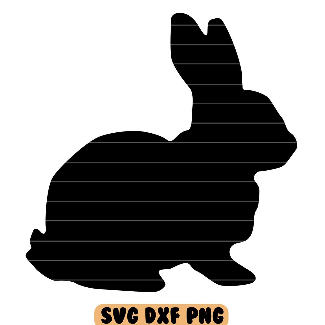 Rabbit SVG Cut File DXF Png Eps Pdf - Etsy