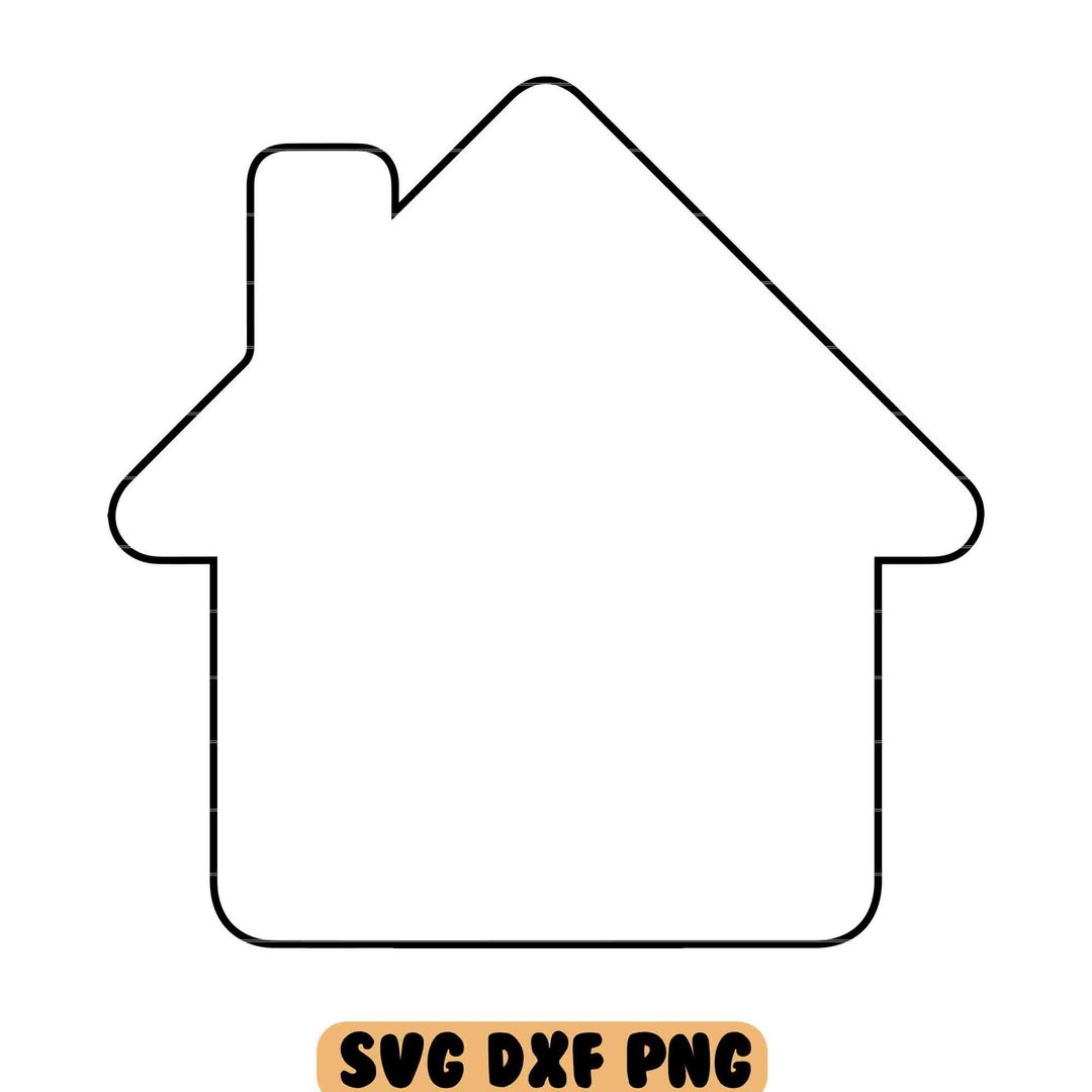 House Outline SVG Cut File DXF Png Eps Pdf - Etsy Australia