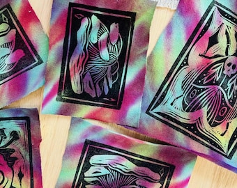 Patchs tie-dye recyclés