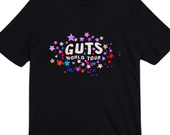 olivia rodrigo guts graphic tshirt