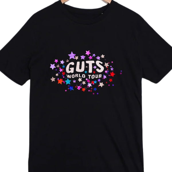 olivia rodrigo guts graphic tshirt