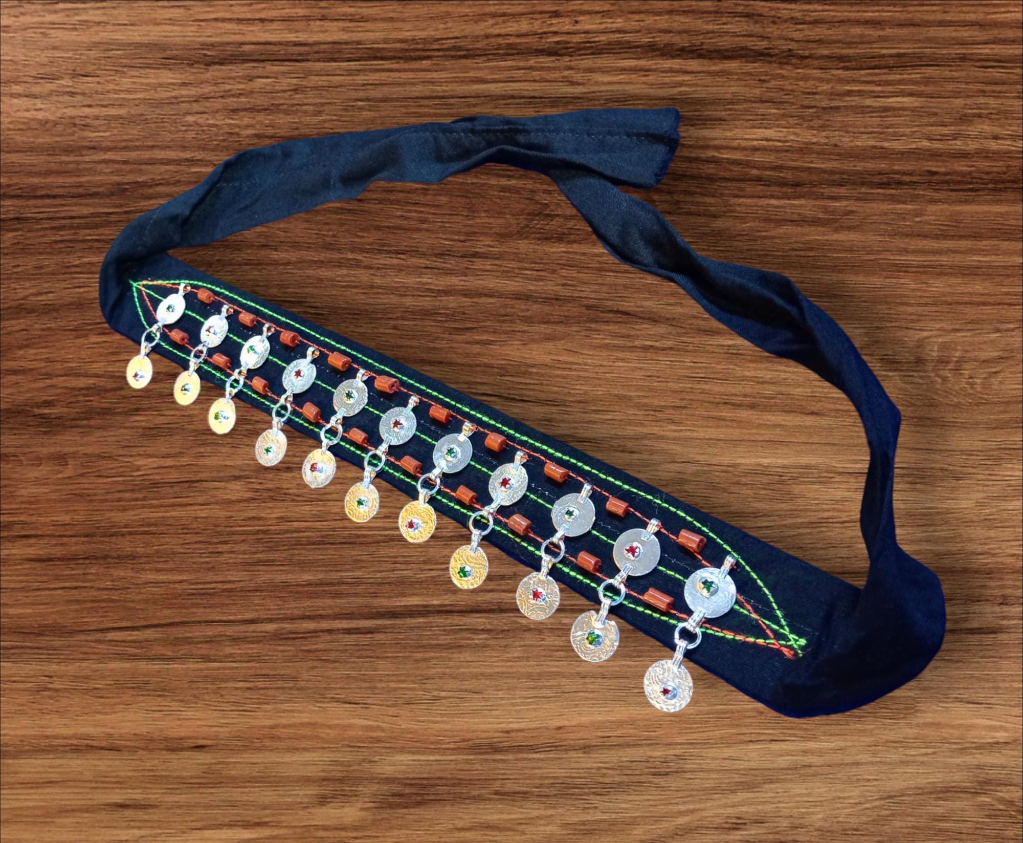 Hand crafted beads and metal Belt, 100% Moroccan Moroccan Belt - Etsy main image 2