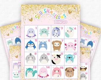 Squishmallow Bingo, Squishmallow-fest, Squishmallow-födelsedag