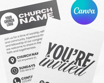 Church Invite Card, Church Flyer