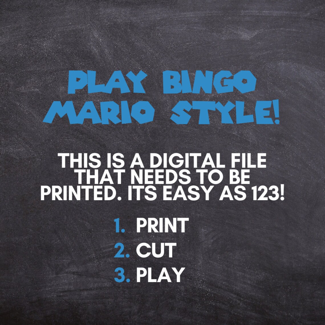 Super Mario Party Game 15 Bingo Cards Mario Game Super Mario Etsy