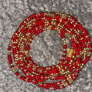 Baya africain bine bine sénégalais perle de taille Chaîne de ventre perle suivi perte de poids bijoux de taille Baya image 9