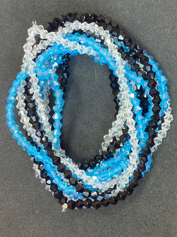 3 Pièces Chaine Tour de Taille de Perles Ensemble Coloré