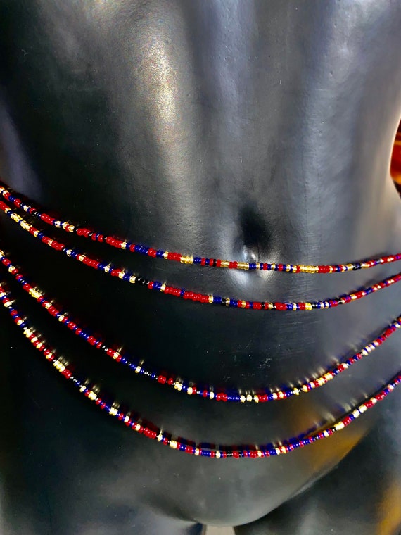 Baya Bine Bine Belly Bead African Waist Chain Weight Loss Tracking Bead Multicolored African Waist Jewelry Etsy Ireland