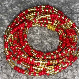 Baya africain bine bine sénégalais perle de taille Chaîne de ventre perle suivi perte de poids bijoux de taille Baya image 5