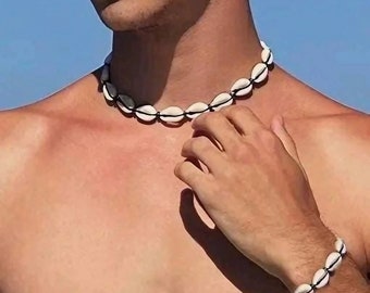 Kauri ketting voor dames en heren - Zomerse ketting - Senegalese kauri ketting - Authentieke originele Afrikaanse kauri ketting