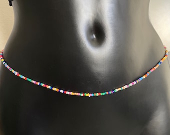 Baya - cadena del vientre - Cadena de cintura - seguimiento de pérdida de peso de cuentas - Baya Bine bine Cadena de tamaño africano