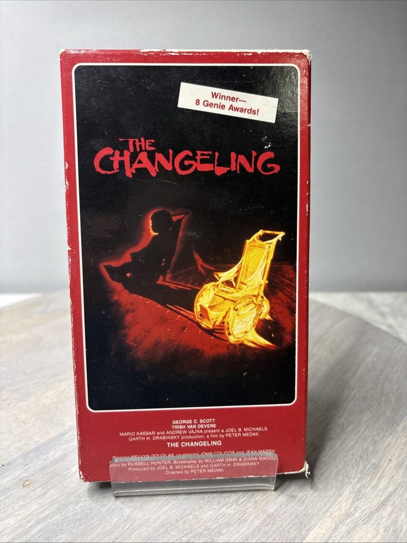 The Changeling VHS 1980 George C. Scott Haunted House Horror Classic ...