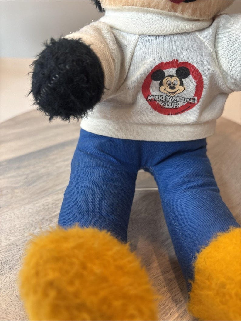 Vintage Mickey Mouse Plush Disneyland Resort Stuffed Toy Walt Disney Parks image 3