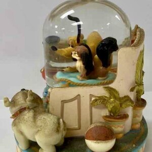 Disney Mickey Mouse & Pluto Snow Globe Pirate Theme Musical Figurine image 4