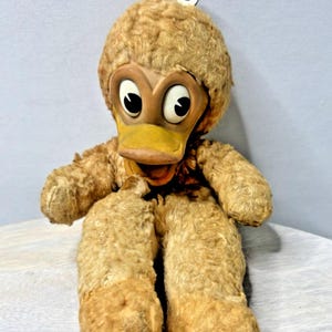 Vintage 9” Gund Swedlin Rubber Face Disney Donald Duck Doll RARE