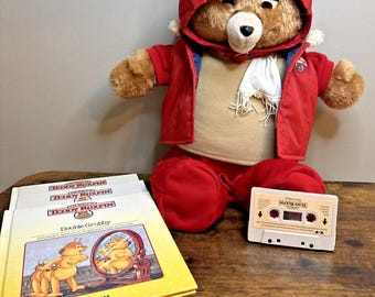 Teddy@Riv.  Vintage Teddy Ruxpin Talking Animated Cassette Playing Stuffed