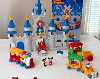 Disney シンデレラ城 ミニコレクション ヴィンテージ ヴィンテージ 1996 ディズニー ポリーポケット シンデレラ城 – ブルー