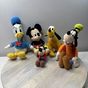 Plush Mickey Pluto Goofy Donald