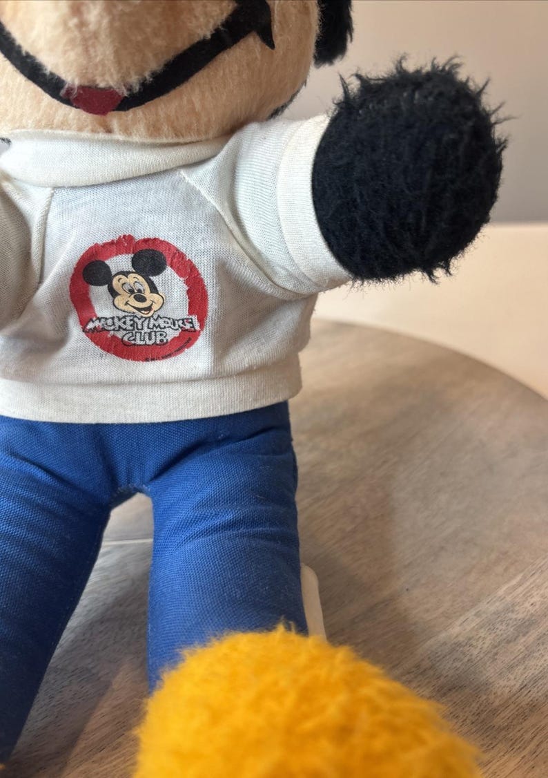 Vintage Mickey Mouse Plush Disneyland Resort Stuffed Toy Walt Disney Parks image 4