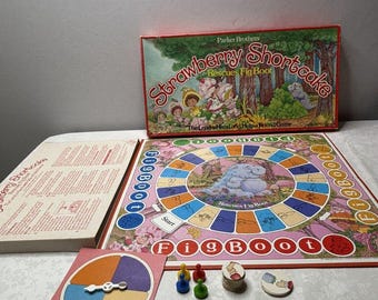 Juego de mesa vintage Strawberry Shortcake Rescues Fig Boot