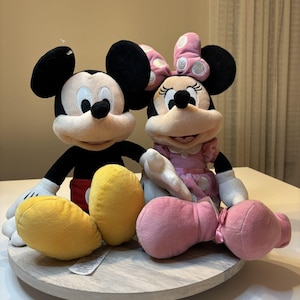 Disney Soft Minnie And Mickey Mouse Plush image 1