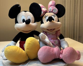 Disney Soft Minnie And Mickey Mouse Plush