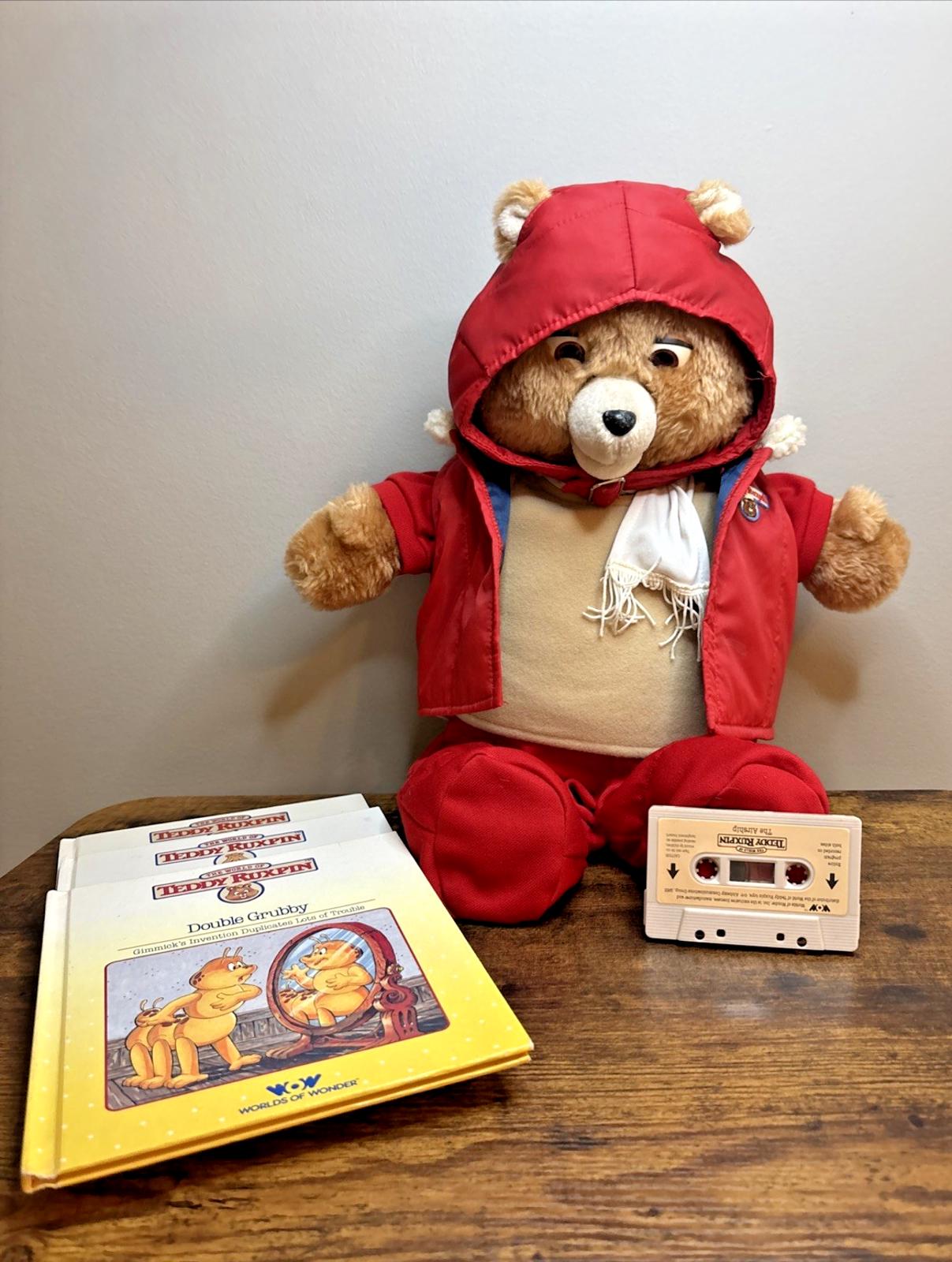 Vintage Teddy Ruxpin Talking Bear W/ Cassette & Book – Plays