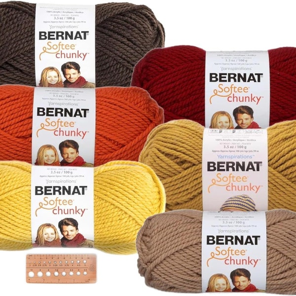 Bernat Softee Chunky Yarn - Color Assortment