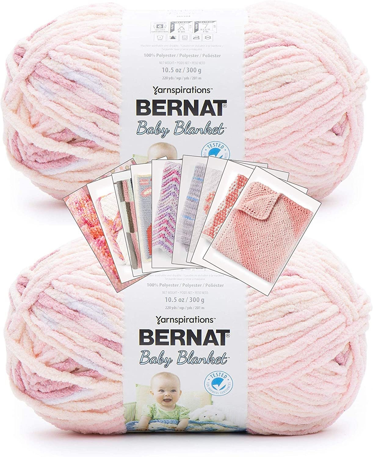 Bernat Blanket #6 Super Bulky Polyester Yarn, Weathered Red 10.5oz/300g, 220 Yards (4 Pack)