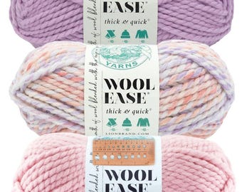 Lion Brand Yarn - Wool-Ease Thick & Quick - 3 Skein Assortment (Dollhouse)