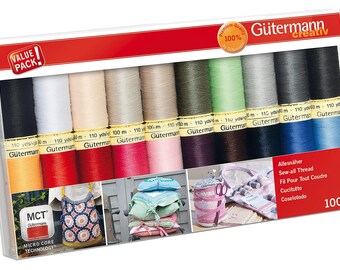 Gutermann 734008-1 Thread Set Sew-All 100 m x 10 reels